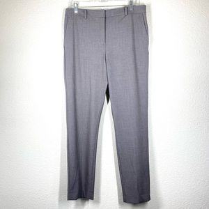 DKNY Womens Dress Pant Gray 10 Straight Leg Trousers Rayon Minimalist